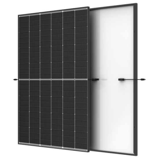 Trina Solar 445 Wc Bi-Verre Vertex S+ N-Type NEG9R- Cadre noir fond blanc (1762x1134x30mm) - Garantie 25/30 ans - (ref : TSM-NEG9R.28)